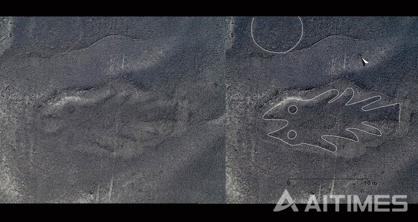 물고기 모양의 나스카 지상화. ©AI타임스