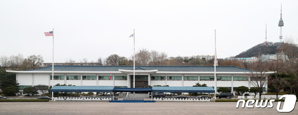 서울 용산구 용산미군기지 내에 있는 한미연합사령부 건물. (사진 제공=뉴스1) ©AI타임스