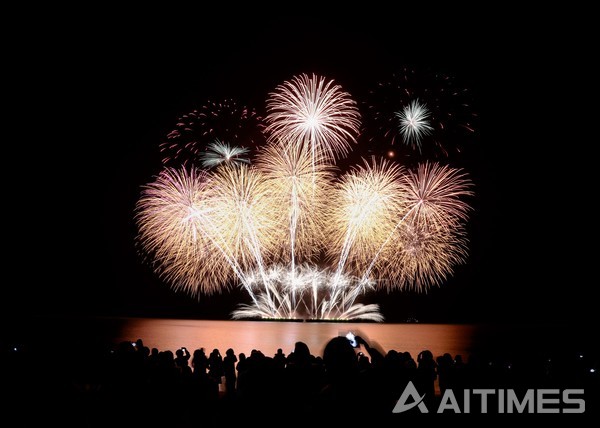 보성군 율포해변 불꽃축제. ©AI타임스