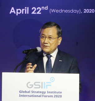 개회사를 하고 있는 신성철 KAIST 총장