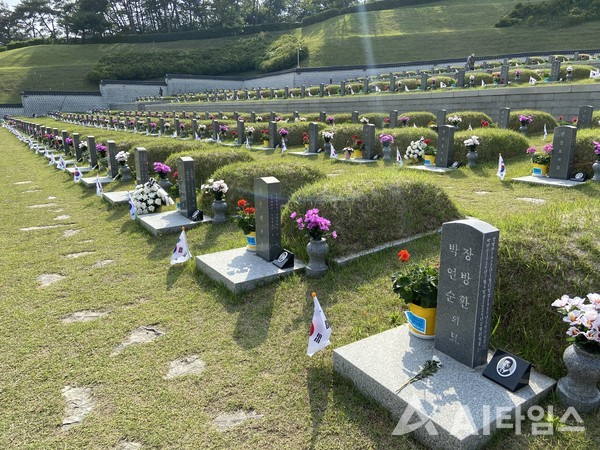 국립5·18민주묘지 묘역 전경. (사진=AI타임스).
