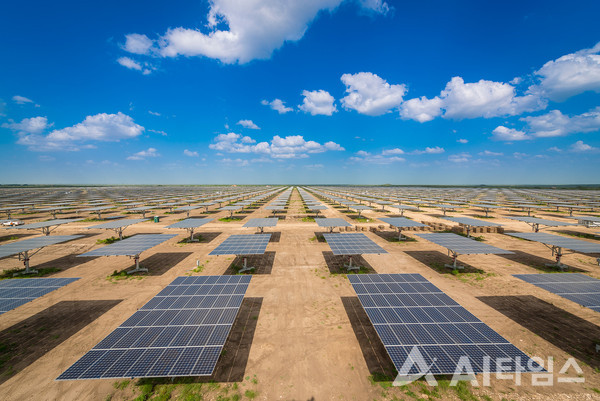 미국 텍사스 주에 설치된 알라모 태양광 발전소 모습. (사진=파루 제공).
