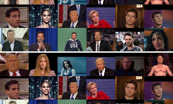 미국 뉴욕주립대학교 빙엄턴캠퍼스와 인텔의 공동 연구팀이 딥페이크 식별 시스템 테스트를 위해 온라인 소스에서 딥페이크 세트(하단)와 원본 비디오(상단)를 수집했다. (사진=Binghamton University‧Intel, IEEE Transactions on Pattern Analysis and Machine Intelligence 제공).