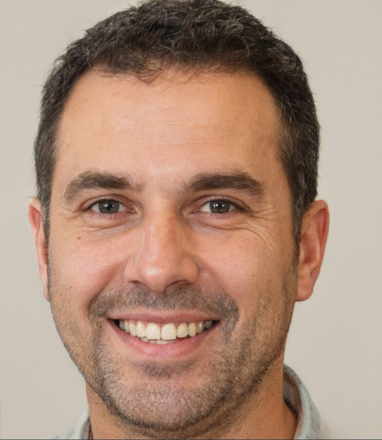 젊은 남자의 얼굴이 주름 가득한 중년의 모습으로, 또 안경을 쓴 얼굴로, 끝에는 여성으로 변화한다. 이 중 아는 사람을 발견했다면 당신은 GAN 기술에 속은 것이다. (사진=nytimes.com).