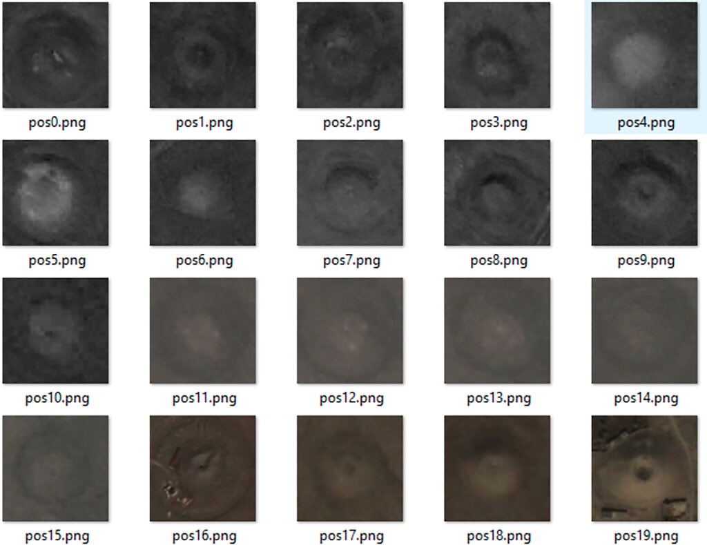 파블로 크레스포와 캐스퍼리 박사가 CNN신경망을 훈련시키기 위해 사용한 무덤 이미지. (사진=Pablo Crespo).