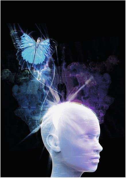 '연 두 번째 이야기(緣 二, KARMA)'에서 기억의 상징인 나비가 출현한 모습