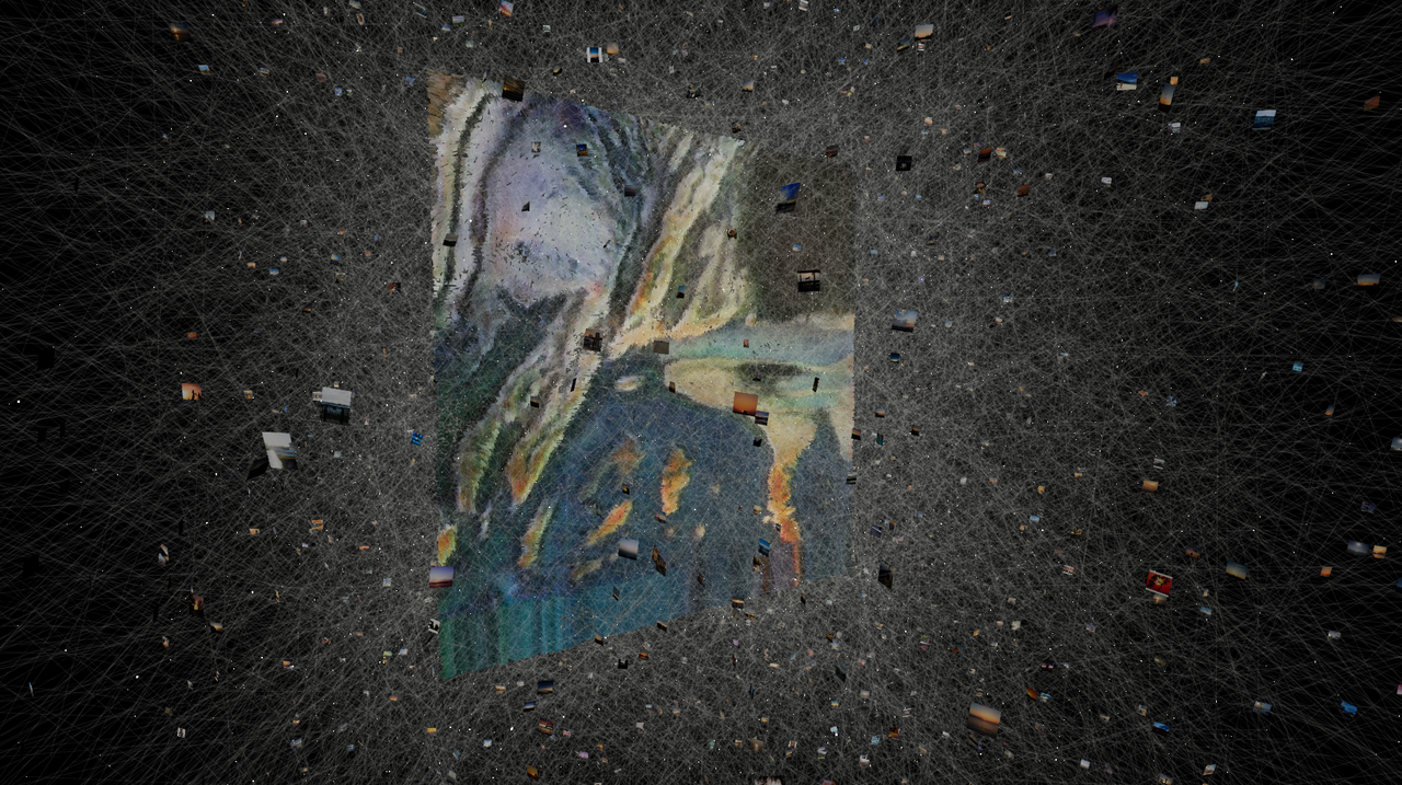 ‘Nabi Lab'팀이 AI 인공신경망을 활용한 미디어아트 ‘AI Brain Room’. (사진=광주문화재단 제공).