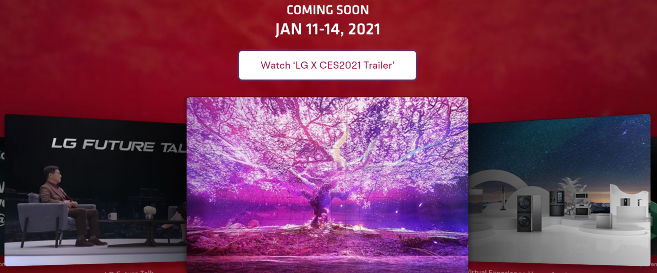 LG CES 전시관 (사진= LG CES 사이트 캡처)