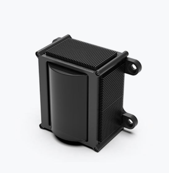 에스오에스랩이 2021CES에서 선보인 자율주행차용 와이드 뷰 고정형 라이다 'ML-2'. 지난해 선보인 'ML-1'보다 렌즈의 화각을 고도화해 최대 180° 시야각을 선사한다. (사진=에스오에스랩 제공).