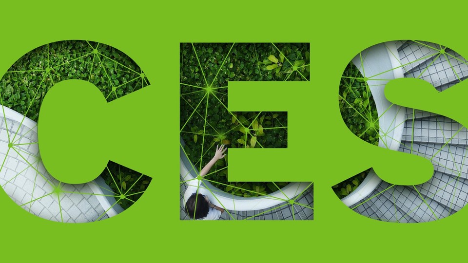 보쉬가 이번 CES2021을 위해 제작한 로고. 기업이 현재 추구하는 '친환경적 탄소중립' 모토와 잘 맞아떨어진다. (사진=Bosch).