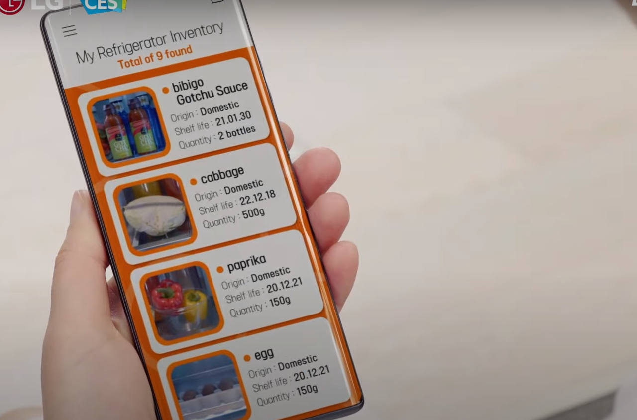 박일평 사장이 설명한 비전팩 (사진=CES2021 LG전자 컨퍼런스 캡처)