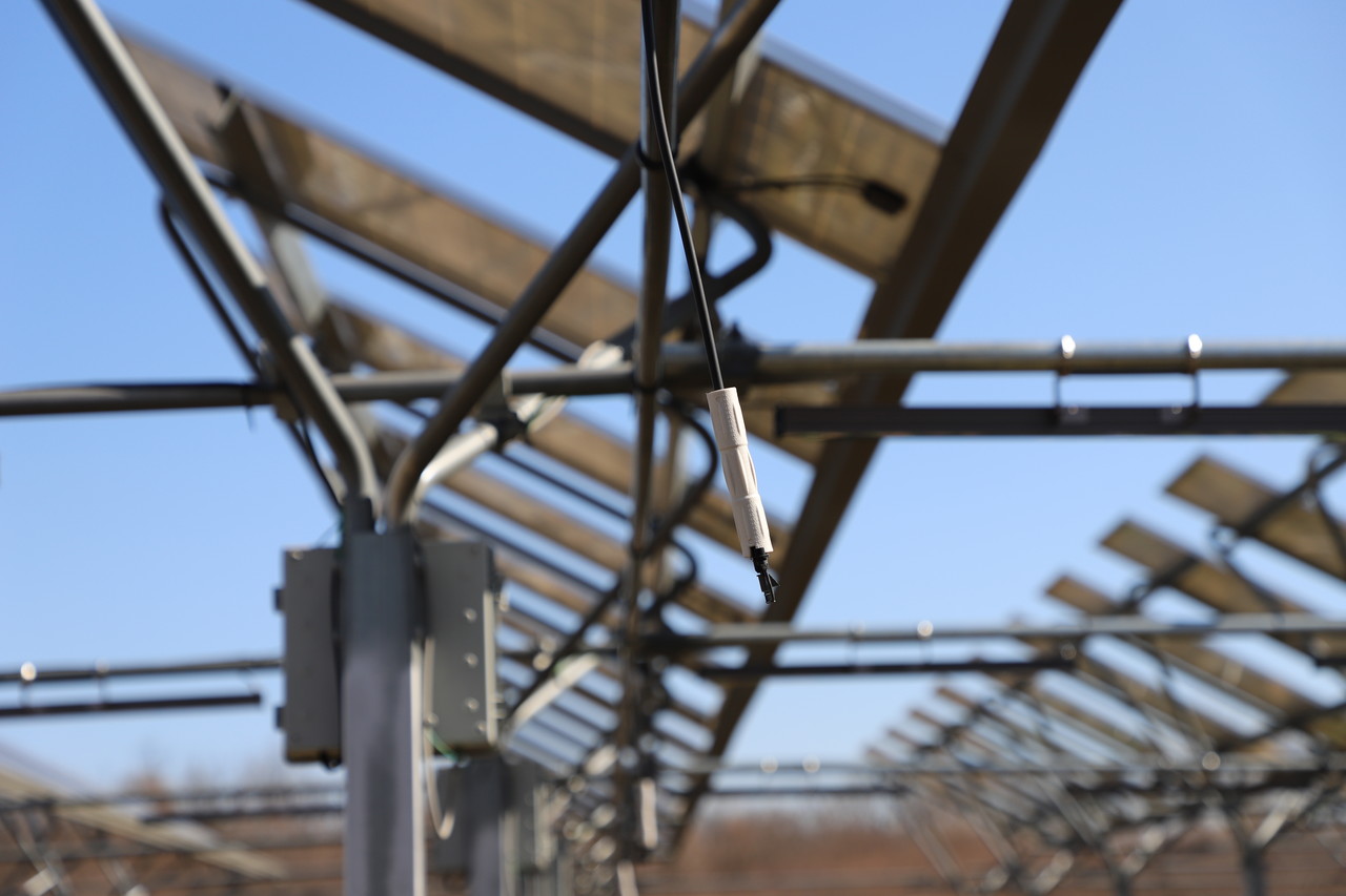 구조물에 설치된 스프링클러를 통해 땅이 가물때 물을 뿌려줄 수 있어 효과적이다.