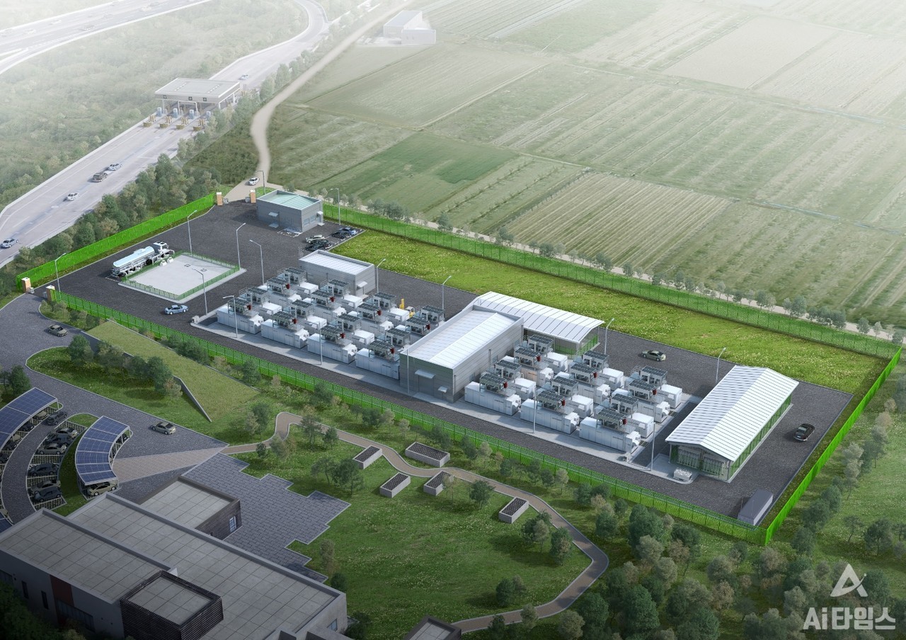 ‘빛고을 수소연료전지발전소’ 조감도. (사진=광주시 제공).