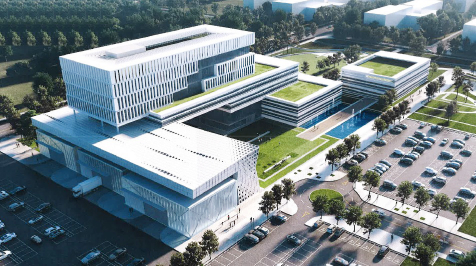 광주시가 추진하고 있는 AI 융복합집적단지 2020년부터 2024년까지 5년간 약 4천 116억 원을 투입해 광주광역시 첨단 3지구에 대지 4만6천200㎡, 건축면적 2만4천820㎡ 규모로 조성된다.  광주시 북구 첨단3지구에 2023년까지 들어설 데이터센터엔 그래픽처리장치 실측 성능이 88.5페타플롭스로 국내 최대, 세계 10위권 슈퍼컴퓨터가 설치된다. 사진은 