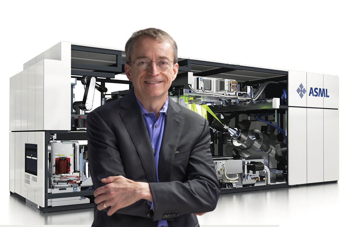 팻 겔싱어의 복귀로 인텔의 7nm 이하 미세공정 도입에 대한 기대가 커지고 있다. (원본 사진= 인텔, ASML)