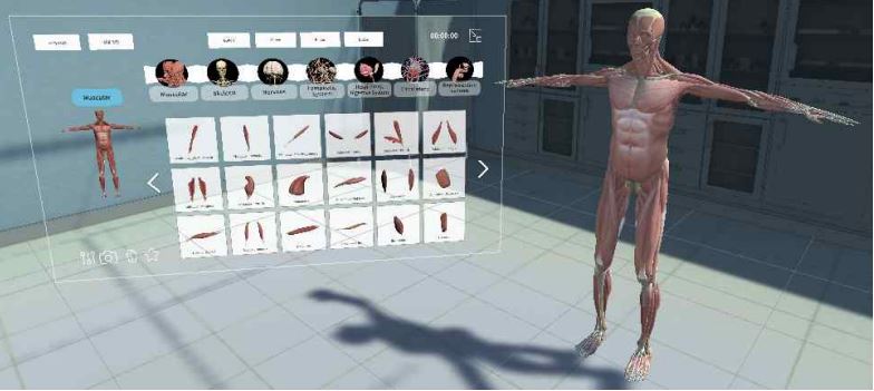 (주)다윈테크 해부학 실습을 위한 의료 시각화 기반 카데바 VR. (사진=광주시 제공).