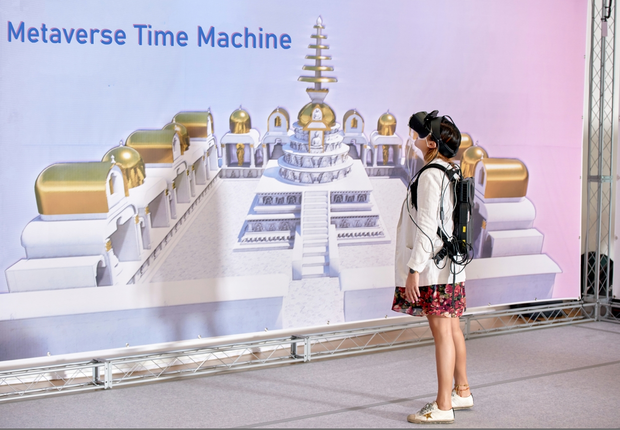 아시아 스투파 로드 탁티바히 VR 문화유산 체험. (사진=국립아시아문화전당).