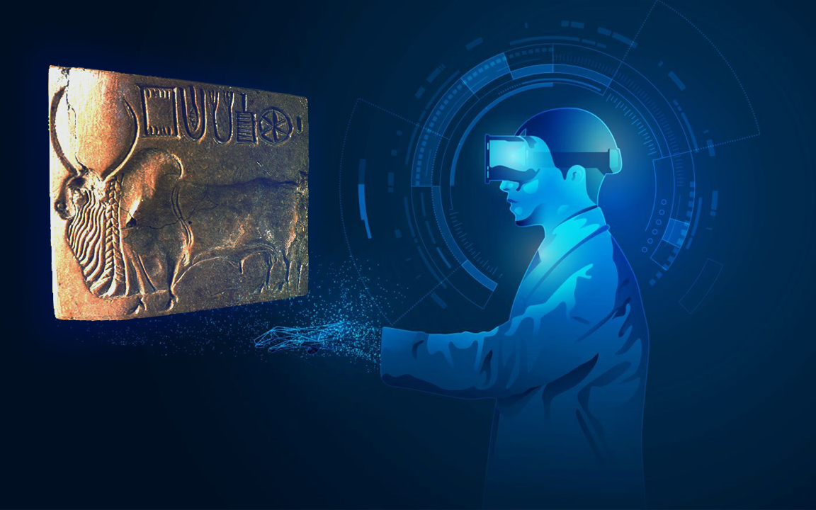 전 세계 4대 문명권에서 유일하게 해독하지 못한 것이 바로 인더스 문명의 문자다. 이 인더스 문자 해독을 위해 다양한 연구가 이어져오고 있다. 박진호 문화재디지털복원가는 AI 기술을 활용해 인더스 문자 해독에 도전하고자 한다. 왼쪽 위 그림은 인더스에서 발견된 인더스 문명의 글자 모습. (사진=박진호 제공).