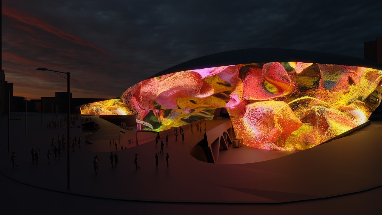 지난달 26일부터 서울 중구 동대문디자인플라자(DDP)에서 열린 미디어파사드 축제 '서울라이트' 컨셉 이미지. (사진=서울시 제공).