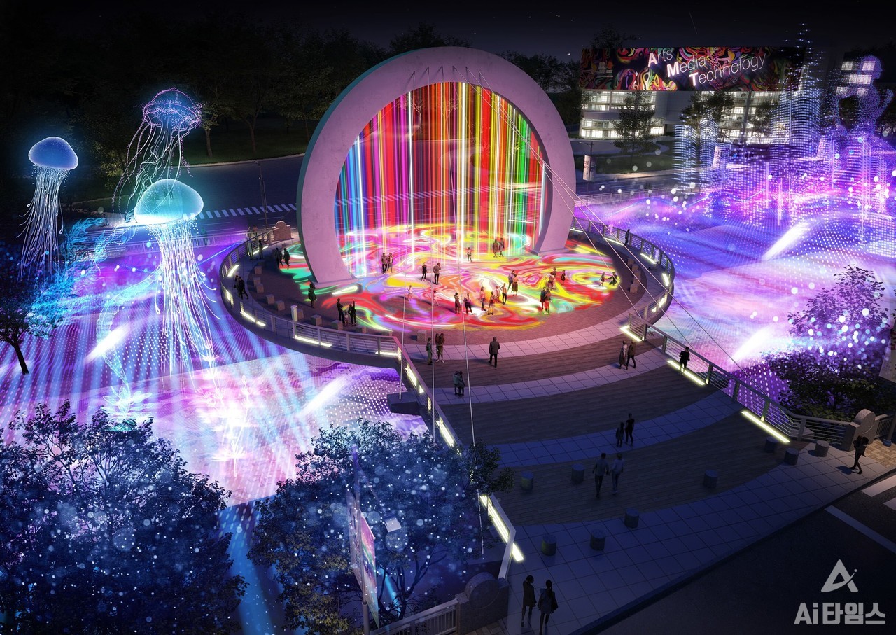 광주광역시는 '광주치유(HEAL)'를 주제로 한 금남공원 및 광주천 일대를 도시환경과 시민 체험·공감의 힐링 드로잉스루(DRAWING THROUGH) 미디어아트 갤러리로 탈바꿈해 나갈 계획이다. 사진은 창의벨트 2권역 조감도. (사진=광주시 제공).