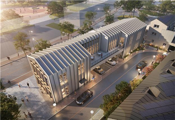 스마트빌리지 커뮤니티 센터(웰니스 센터, AI 체육센터 등). (사진=부산시 제공).