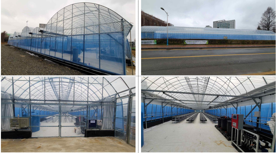 전남대학교 SMART영농창업특성화사업단이 최근 학내 농업실습부지에 구축한 ‘인큐베이션 팜’. (사진=한태호 SMART영농창업특성화사업단장 제공).