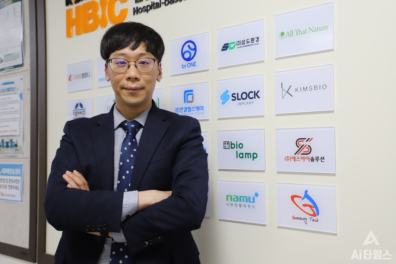 김민규 감성텍 대표는 'AI 심장카메라' 기술의 본격적인 사업화를 위해 지난해 12월 감성텍을 설립했다.  1년도 안 된 스타트업이지만 빠른 기간 눈에 띄는 가능성을 보여줬다. 감성텍은 올해 전남대학교 개방형실험실 입주기업으로 선정돼 전문의들과 기술 고도화를 진행하고 있다. (사진=유형동 기자).