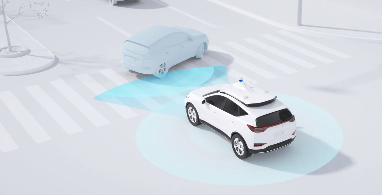 바이두 로보택시 영상 시뮬레이션 캡쳐(사진=아폴로 홈페이지)