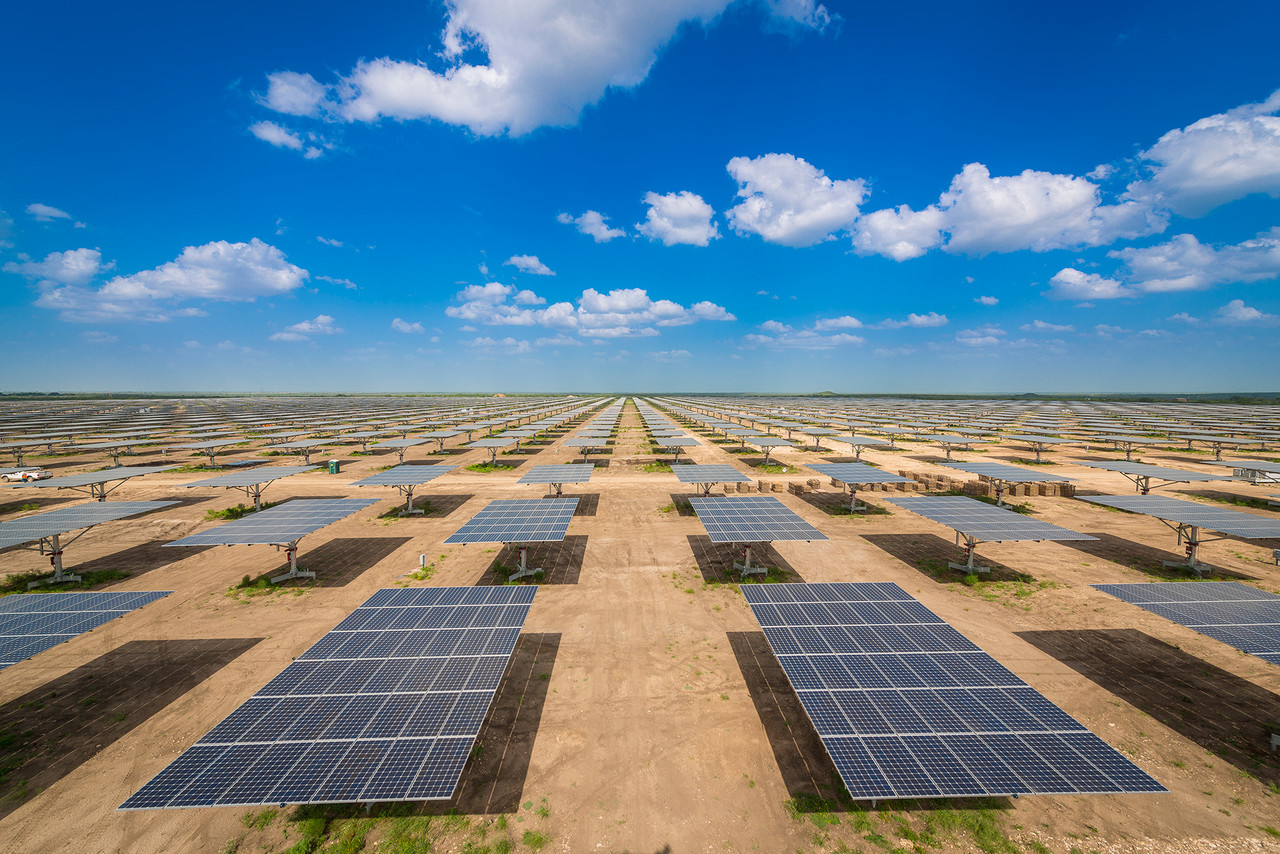 전남 순천 소재 글로벌 태양광 기업 파루가 미국 텍사스 주에 설치한 알라모 태양광 발전소 모습. (사진=파루 제공). 
