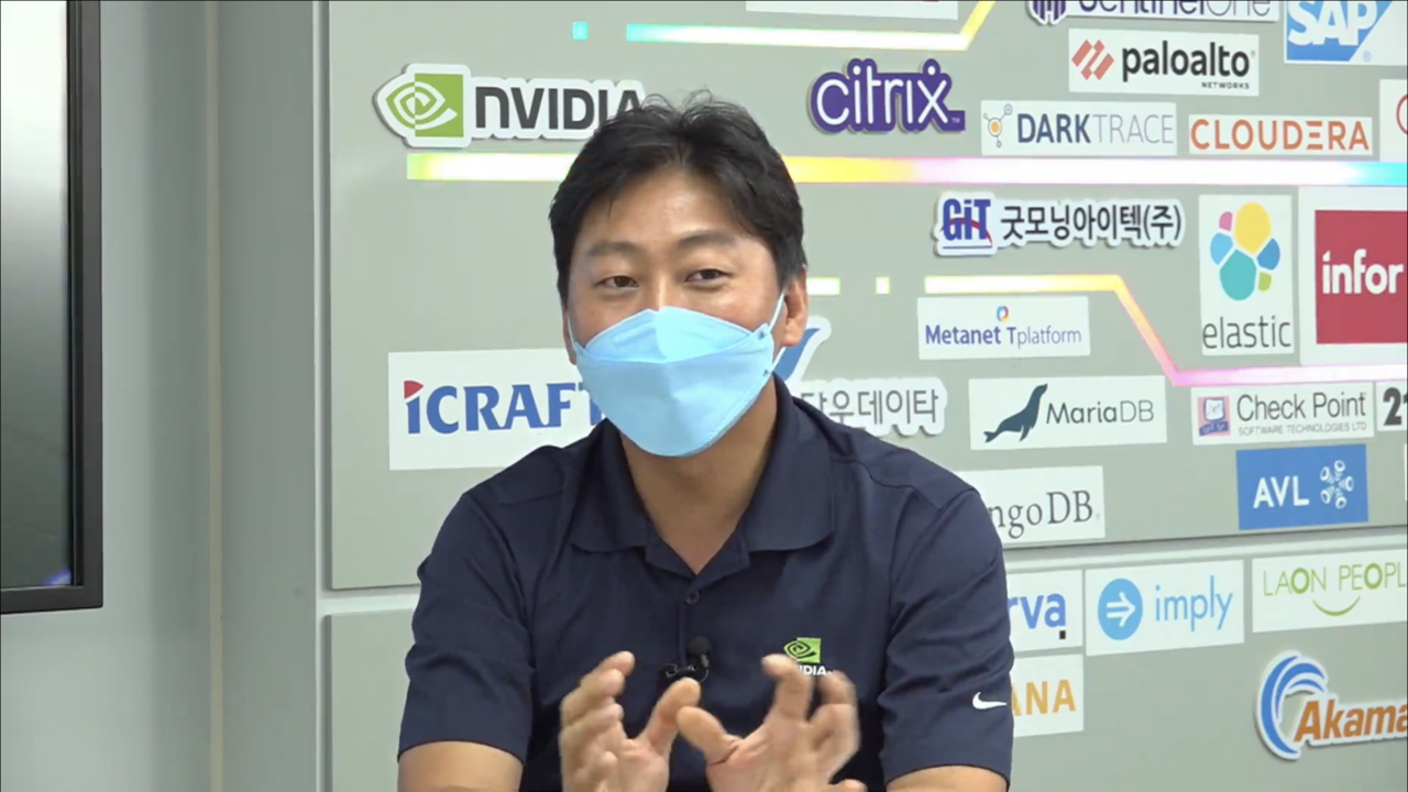 김선욱 엔비디아 이사. (사진=토크아이티 세미나 캡쳐)