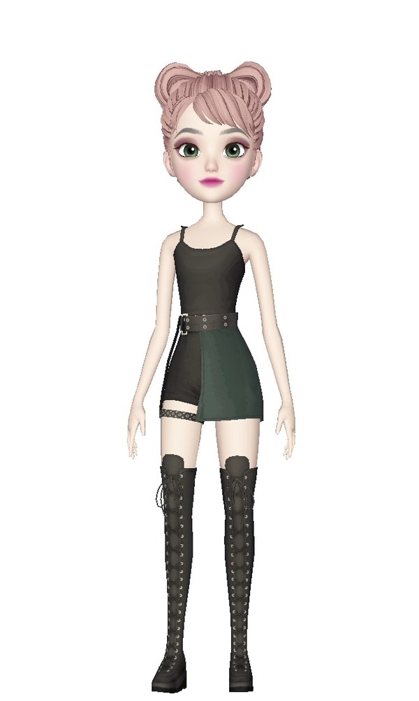 기자가 완성한 아바타 모습.(사진=이프랜드 캡처)