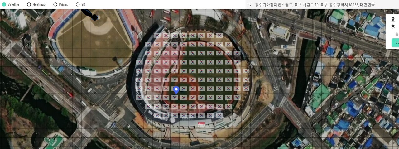 광주기아챔피언스필드는 한국인이 소유하고 있다. (사진=어스2 공식 홈페이지 캡처).