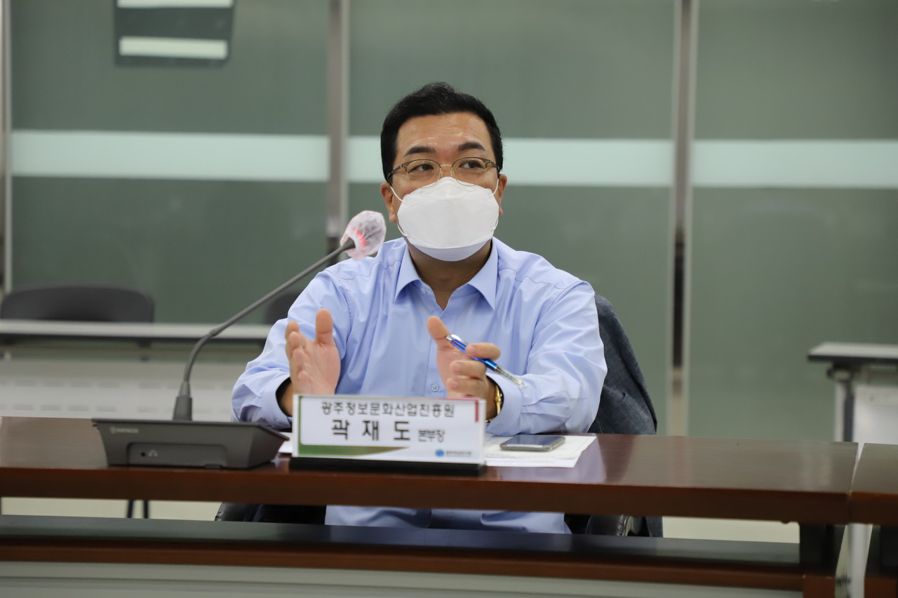  곽재도 인공지능산업융합사업단 본부장은 “AI 경쟁력을 어떻게 가져갈 것인가에 대한 고민과 전략이 필요하다"고 말했다. (사진=구아현 기자).