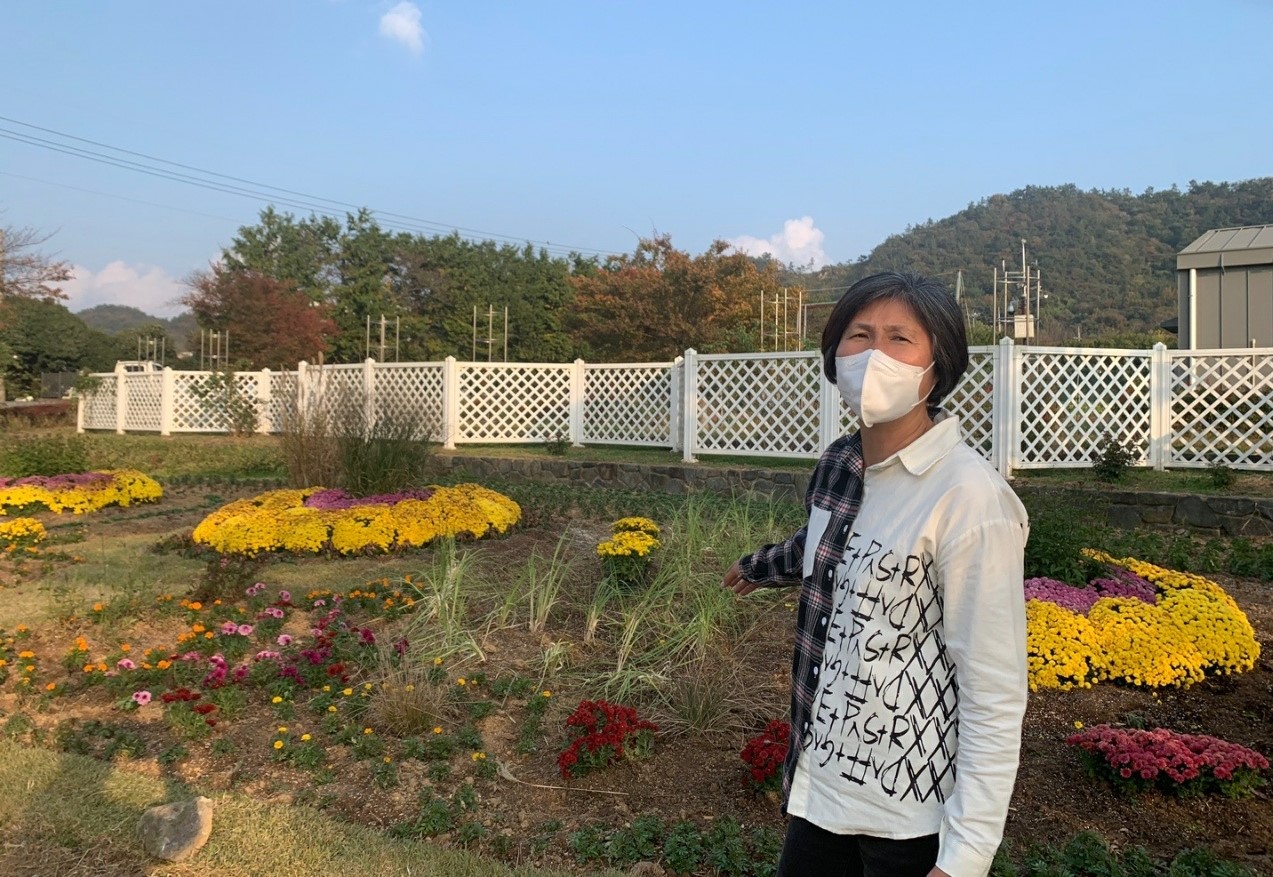  2021국제농업박람회 숨은 주역인 양선옥 전시팀장 (사진=나호정 기자).