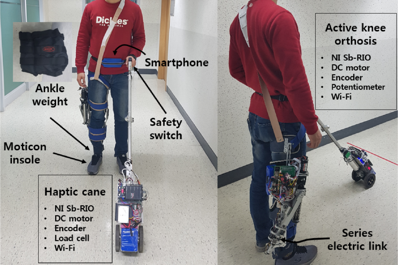 윤정원 교수의 지능의료로봇연구실에서 개발되고 있는 다양한 형태의 햅틱 기반 하지 재활로봇. (사진=지능의료로봇연구실).