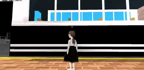 나주역사 기차에 올라 1929년 10월 30일 당시 '나주역 댕기머리 사건'을 떠올려봤다. (영상=학생독립운동 메타버스기념관 월드 캡처).