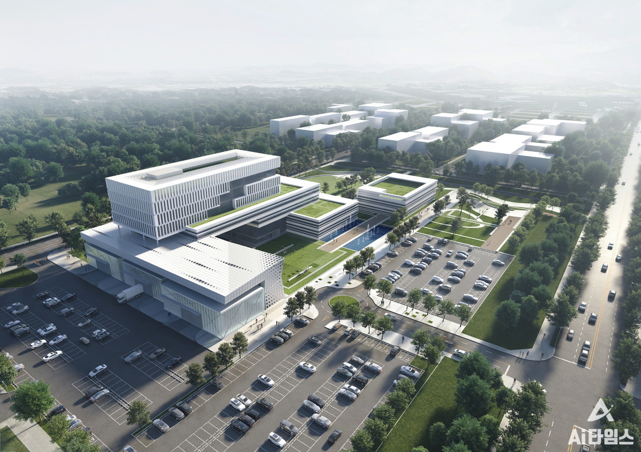 2023년 완공예정인 국가 AI집적단지 조감도. (사진=광주시 제공).