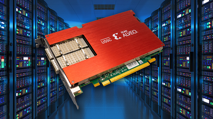 자일링스가 HPC용 데이터센터 가속기 카드 '알베오 U55C'를 출시했다. (사진=자일링스)