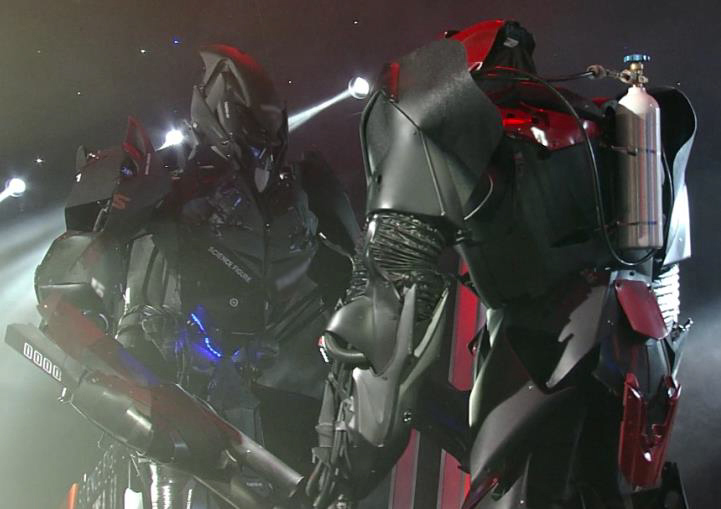 에스에프이음이 공개한 유인로봇 시연 장면. (사진=에스에프이음 홈페이지).