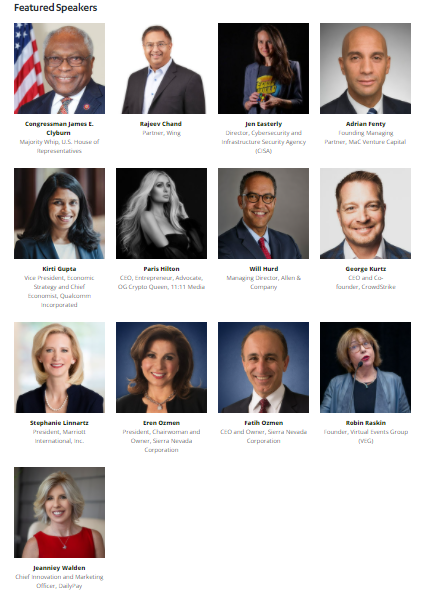 CES 2022 참가 연사들. (사진=CES 홈페이지 캡처).