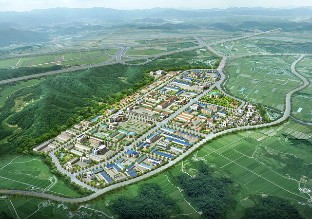 전남 영광군 대마전기차산단 전경 (사진=영광군 제공).