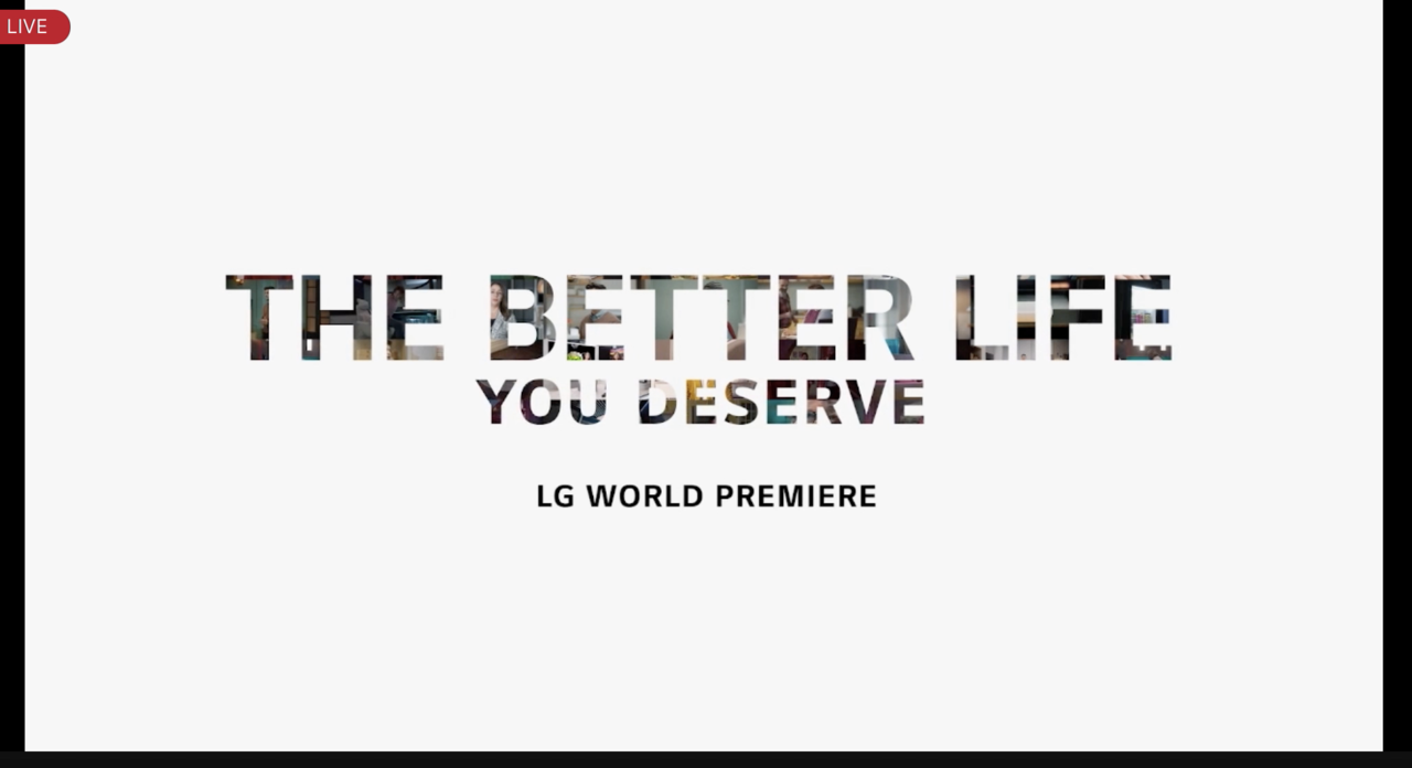 고객경험과 환경에 초점 맞춘 이번 LG전자. (출처=CES 2022 행사 캡처)