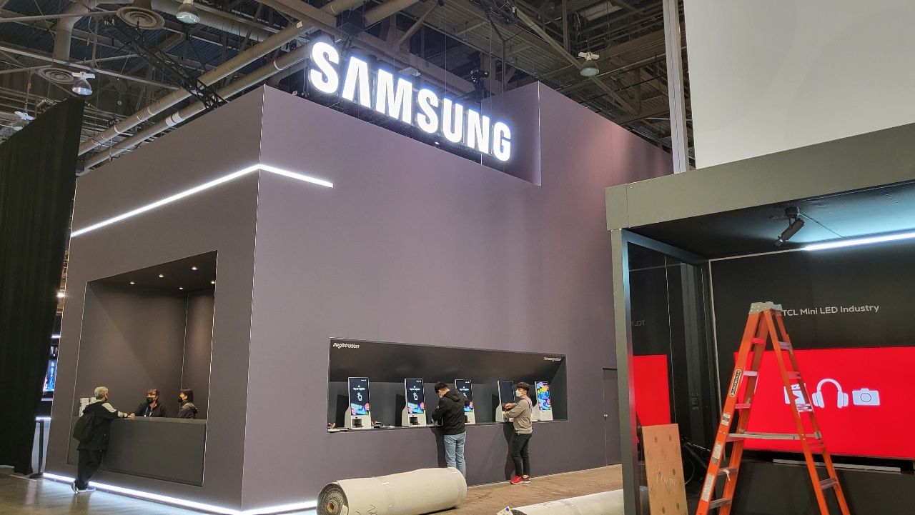 CES 컨벤션센터 내 삼성전자 부스. (사진=미국 라스베이거스 특별취재팀).