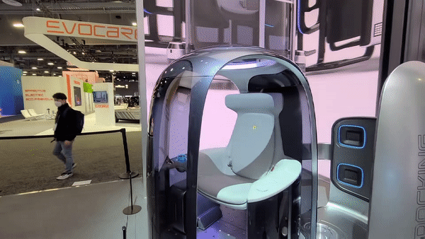 이어 플러그 앤 드라이브 모듈(PnD)이 적용된 목적기반 모빌리티(PBV). (사진=구아현 기자).