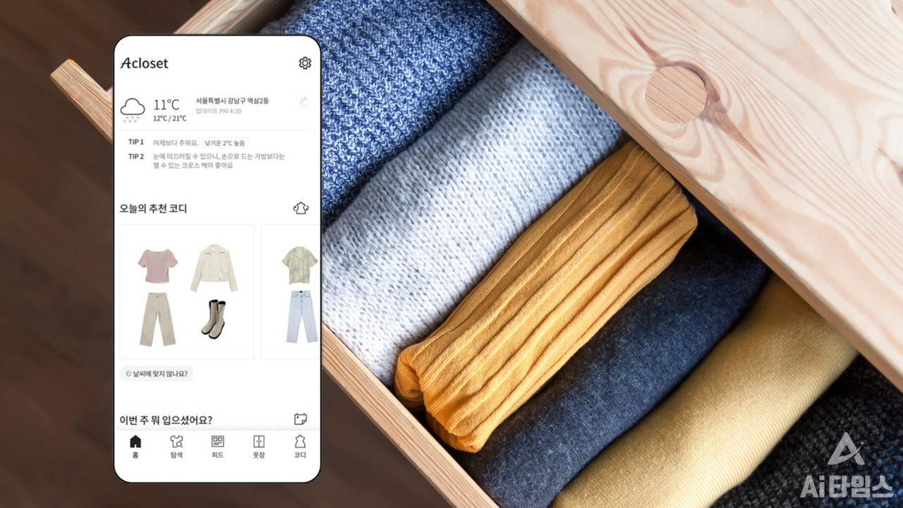 인공지능(AI) 기반 디지털 옷장 앱은 쉽게 사용자가 가진 옷에 대한 정보를 알려줘 옷 정리와 입을 옷 정보 제공 등에 유용하다고 평가된다. (사진=룩코·셔터스톡, 편집=김동원 기자) 