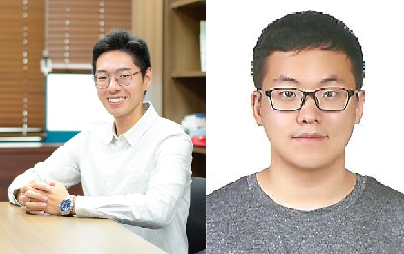 (왼쪽) 강지형 카이스트 신소재공학과 교수 (오른쪽) 장진하 신소재공학과 박사과정생. (사진=카이스트)