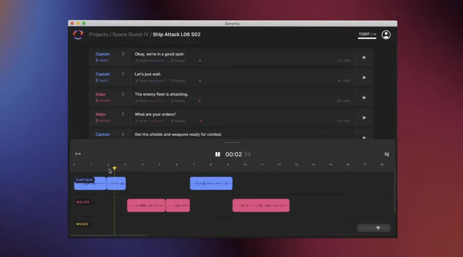 소넌틱의 AI 음성 합성 기술을 사용하면 사용자가 직접 음성 합성을 조정할 수 있다.(사진=소넌틱) 
