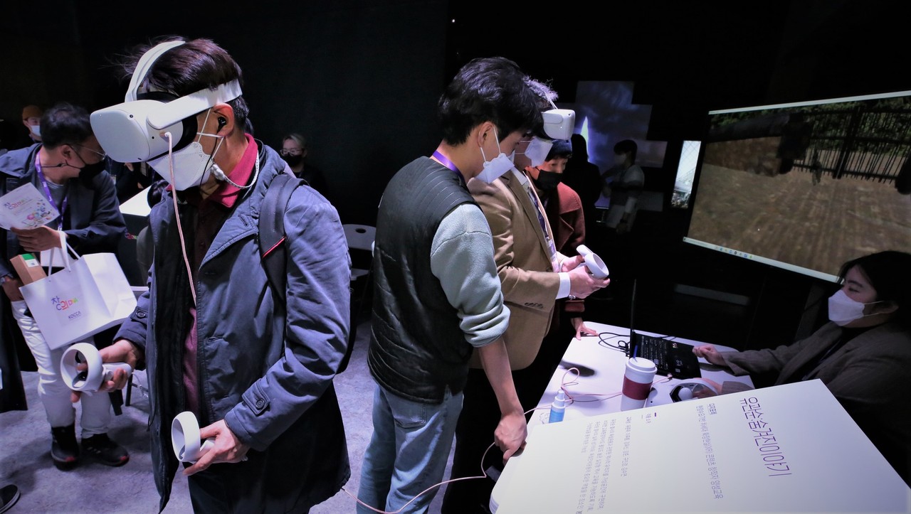 ‘실감형 콘텐츠 창작자 양성사업’과 ‘인공지능(AI) 연계 콘텐츠 창작자 양성사업’은 프로젝트 기반 교육을 중심으로 문화콘텐츠 분야와 접목한 실감콘텐츠 창·제작 인재양성을 목표로 진행된다. (사진=한국콘텐츠진흥원 제공).