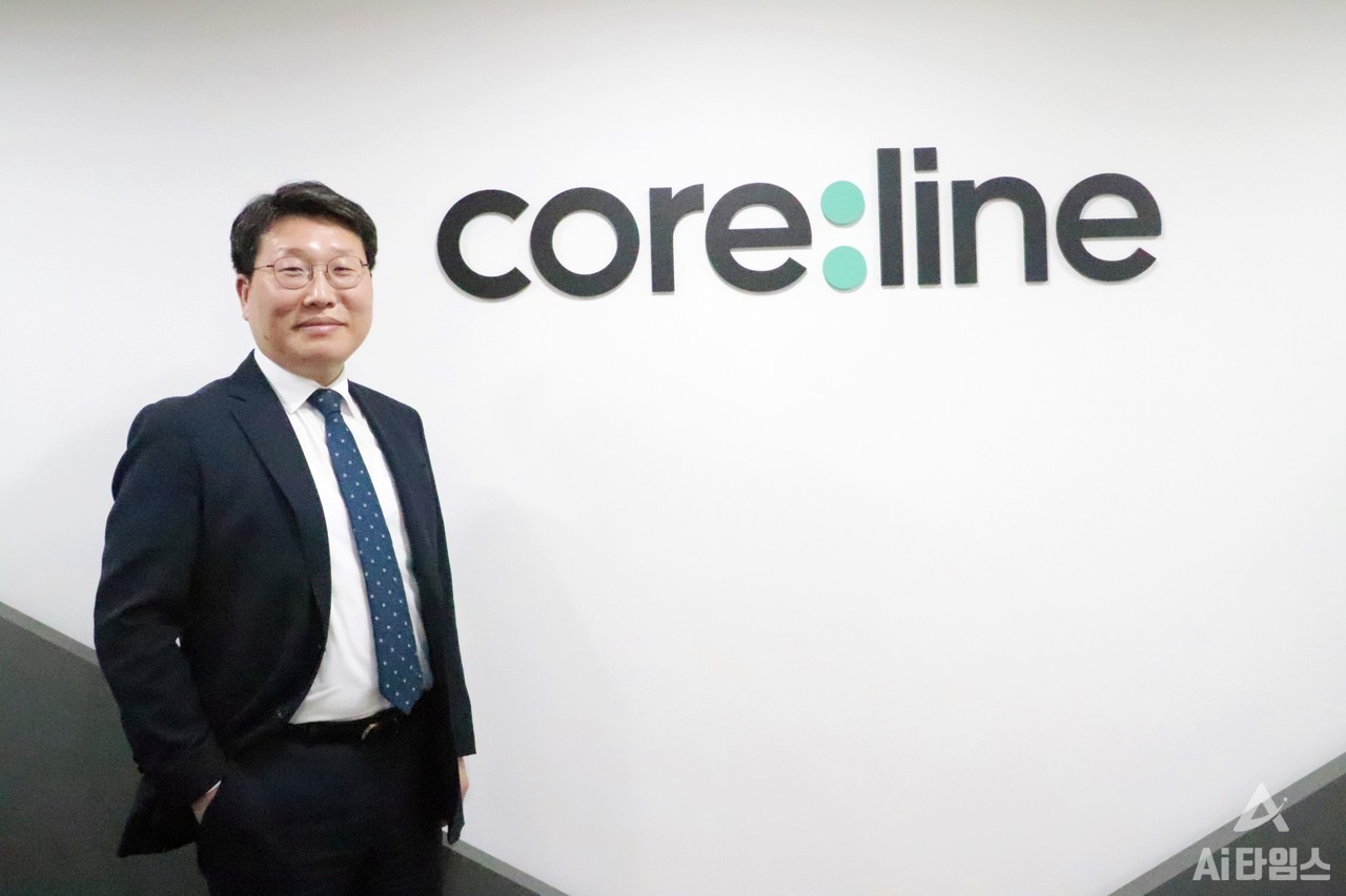 Jin-Cook Kim, CEO da Corline Soft.  A Coreline Soft adquiriu recentemente a certificação 'MDSAP', um programa único de triagem de dispositivos médicos, e agora está em uma posição favorável para ganhar participação de mercado no exterior.  (Foto = Repórter Kim Dong-won)