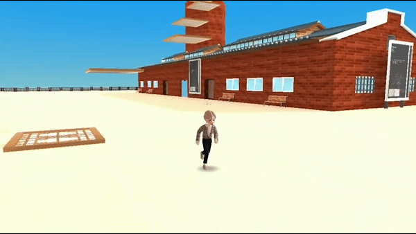 3.1절 기념행사의 일환인 '점프맵 위에서 인증샷 남기기'를 진행하는 모습. (사진=나호정 기자).